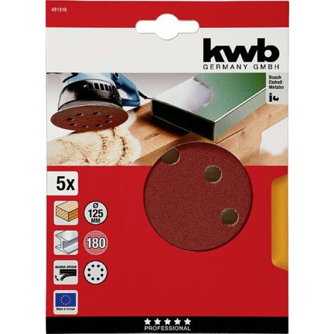 kwb 491918 Disque abrasif Diamètre 125 mm 5 pc(s) D229952