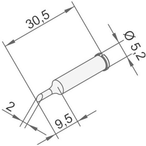 Ersa 0102ADLF20 Panne de fer à souder incurvé Taille de la panne 2 mm Contenu 1 pc(s) (1/3)