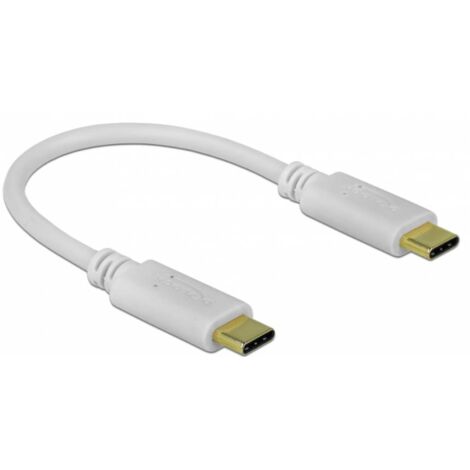 Delock Câble USB-C USB-C® mâle, USB-C® mâle 0.15 m blanc 85357 Y671383 (1/3)