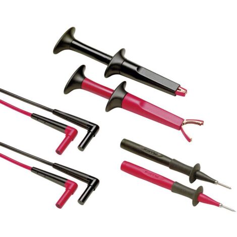 Fluke TL220-1 Set de cordons de mesure de sécurité Banane mâle 4 mm Banane mâle 4 mm 1.50 m noir, ro (1/3)