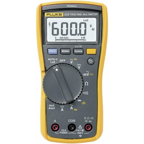 Fluke – Multimètre numérique 2583647 CAT III 600 V – Affichage 6000 points – Testeur de tension sans contact – Mesure True RMS - Q55418