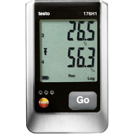 testo 0572 1765 176 H1 Enregistreur de données multifonction Valeur de mesure température, humidité de l'air -40 à 70 °C 0 à 100 % HR Q52163