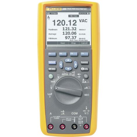 Fluke 289/EUR Multimètre numérique écran graphique, enregistreur de données CAT III 1000 V, CAT IV 600 V Affichage (nombre de points): 50000 Q51288