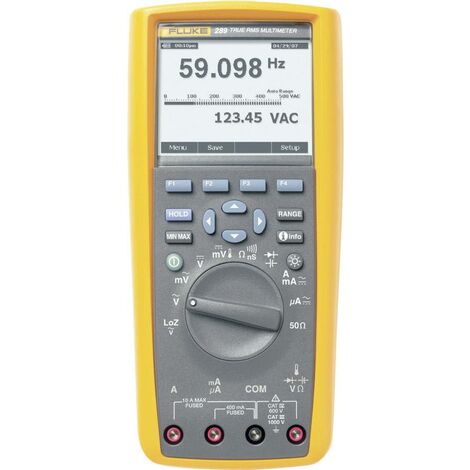 Fluke 289/EUR Multimètre numérique écran graphique, enregistreur de données CAT III 1000 V, CAT IV 600 V Affichage (nombre de points): 50000 Q51288