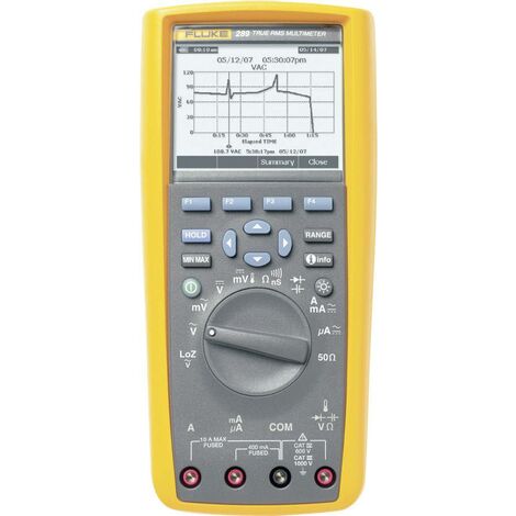 Fluke 289/EUR Multimètre numérique écran graphique, enregistreur de données CAT III 1000 V, CAT IV 600 V Affichage (nombre de points): 50000 Q51288