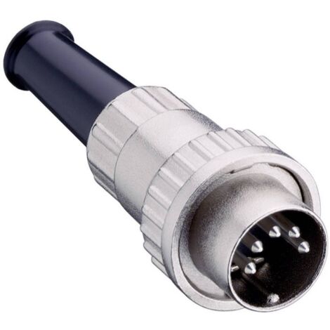 Connecteur rond DIN mâle, droit Lumberg 0132 05 Nombre de pôles: 5 argent 1 pc(s) D22957 (1/3)