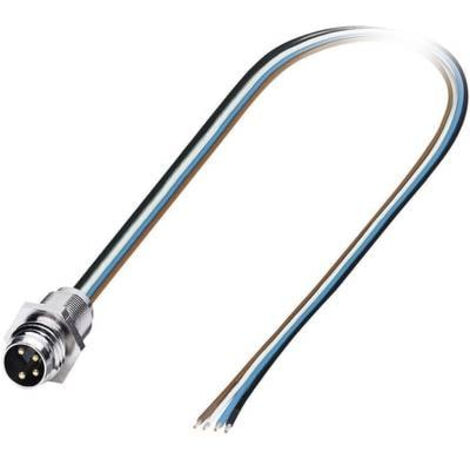 Embase mâle M12 pour capteurs/actionneurs Phoenix Contact SACC-E-M12MS-8CON-M16/0,5 1523492 Contenu: 1 pc(s) (1/2)