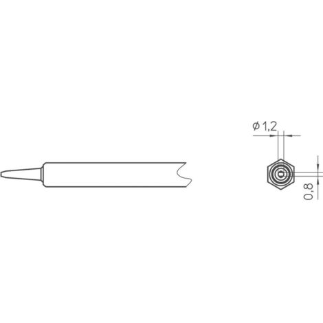 Weller WLTCH4IR30 - Lot De 3 Pointes De Fer à Souder En Forme De Burin, 4mm - Parfait Pour Les Travaux De Soudure Précis
