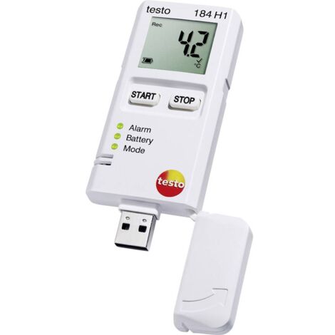 testo 0572 1845 184 H1 Enregistreur de données multifonction Valeur de mesure température, humidité de l'air -20 à +70 °C 0 à 100 % HR A768721