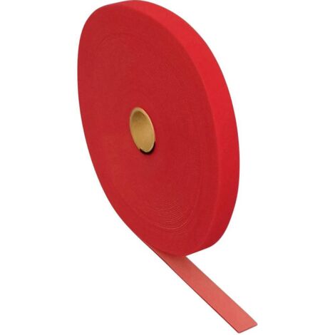 FASTECH® T0601013391125 Bande auto-agrippante pour grouper partie velours et partie agrippante (L x l) 25000 mm x 10 mm rouge 25 m A279881 (1/2)