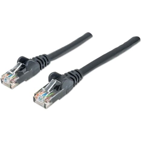 Intellinet 342070 RJ45 Câble réseau, câble patch CAT 6 U/UTP 3.00 m noir 1 pc(s) Y268851 (1/5)