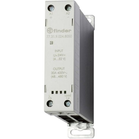 Finder Relais à semi-conducteurs 77.31.9.024.8050 30 A Tension de contact (max.): 480 V/AC à commutation au zéro de tension 1 pc(s) W27796 (1/2)