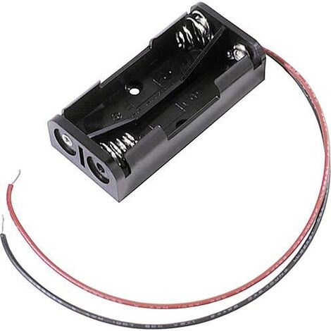 MPD BH2AAAW Support de pile 2x LR3 (AAA) raccordement par fils (L x l x H) 51 x 25 x 13 mm X775661 (1/2)