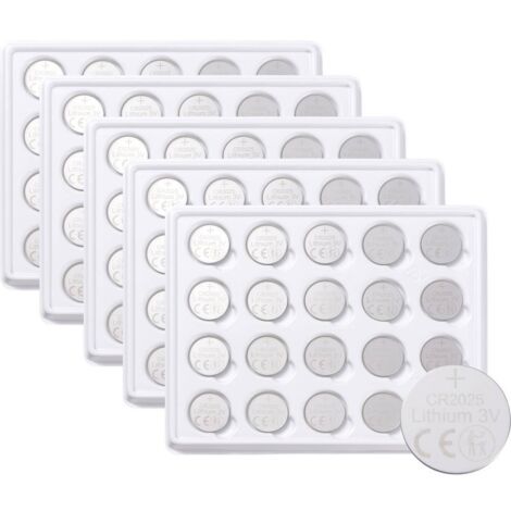 VOLTCRAFT Pile bouton CR 2025 3 V 100 pc(s) 160 mAh lithium CR2025 Y429633 (1/3)