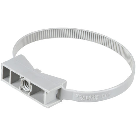 Schneider Electric – Mureva FIX instacables pour conduits Ø40-63 mm gris – PA 6/6 – Fixation par cheville Murafix – 100 pièces – ENN47960