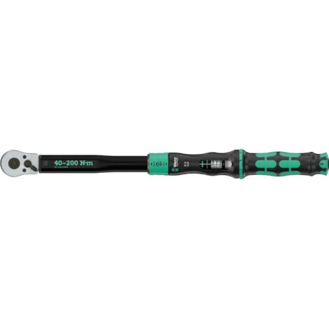 Wera – Clé dynamométrique 1/2" 40-200 Nm – 5075692001 – Réglable avec cliquet réversible 45 dents – Précision ±3% selon DIN ISO 6789-1 (1/5)