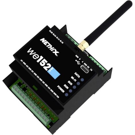 Nethix 90.01.020 WE152 LTE Module d'acquisition des données Nombre d'entrées: 2 x Nbr. de sorties: 2 x 32 V/DC 1 pc(s) V309813 (1/3)