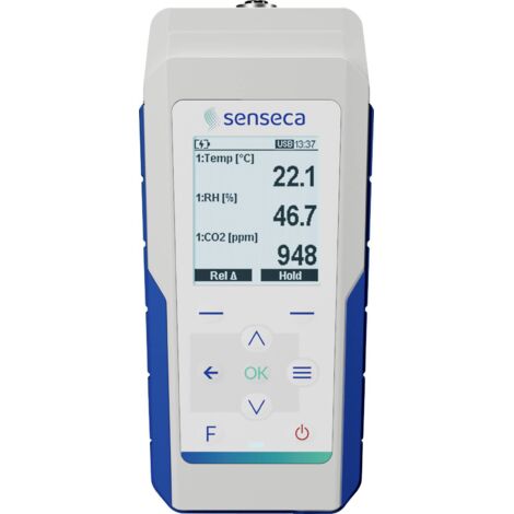 Senseca 486134 PRO D01 Appareil de mesure manuel multifonction Valeur de mesure température, humidité de l'air, débit d'air, pression, intensité d V188753