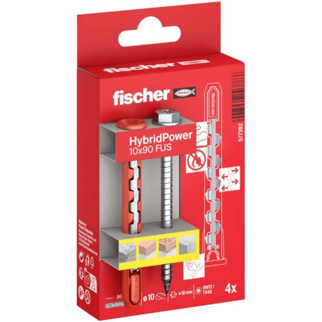 Fischer 577392 HybridPower Set de chevilles 90 mm 4 pc(s)