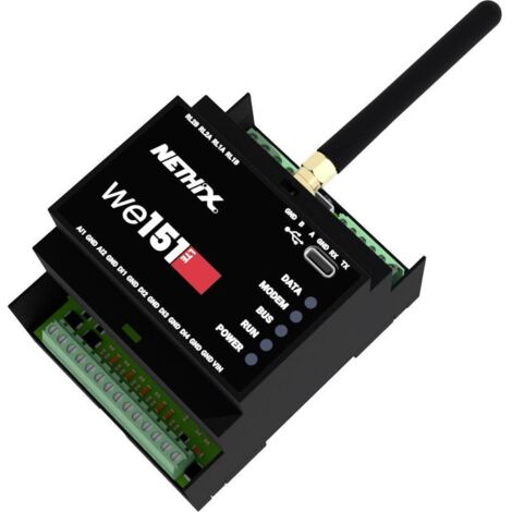Nethix 90.01.010 WE151 LTE Module d'acquisition des données Nombre d'entrées: 2 x Nbr. de sorties: 2 x 32 V/DC 1 pc(s) V309823