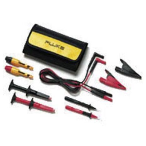 Fluke TLK281-1 Set de cordons de mesure de sécurité Banane mâle 4 mm Banane mâle 4 mm 1.50 m noir, rouge 1 pc(s) Q75707 (1/2)