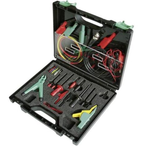 Hirschmann Test & Measurement PMS SKS Electronic Jeu de pinces crocodiles de sécurité enfichable 4 mm, enfichable 2 mm, (1/3)