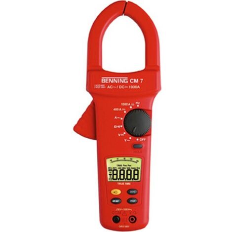 Benning CM 7 Pince ampèremétrique, Multimètre numérique CAT IV 600 V Affichage (nombre de points): 4 (1/4)