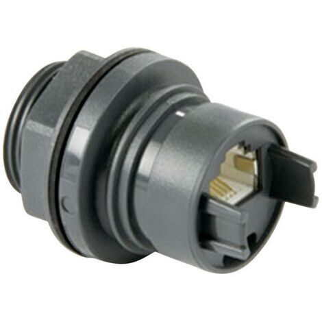 Embase femelle RJ45 thermoplastique Bulgin PXP6033/TP métal Contenu: 1 pc(s) W74456 (1/2)