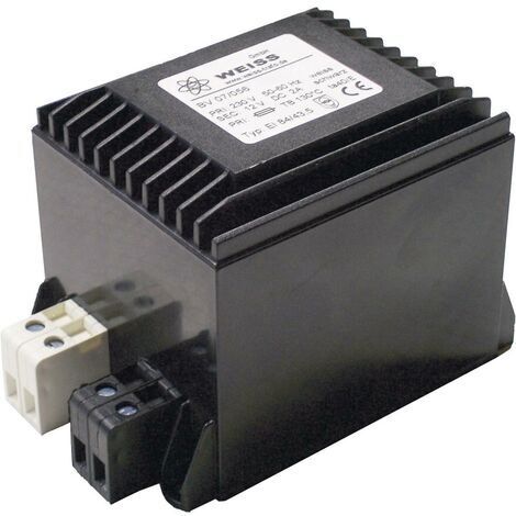 Weiss Elektrotechnik 07/061 Transformateur d'alimentation compact 1 x 230 V 1 x 24 V/DC 60 W 2.50 A (1/2)