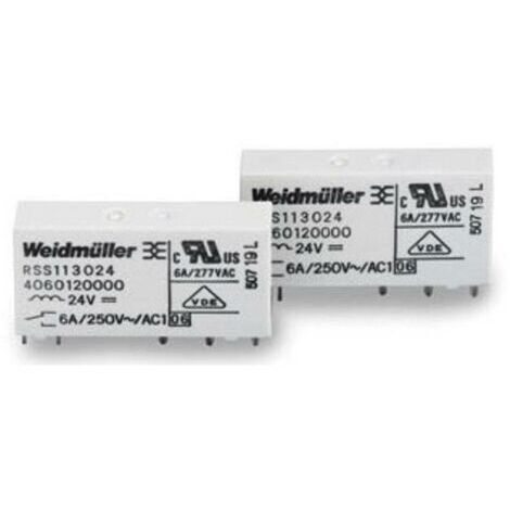 Weidmüller RSS113005 05Vdc-Rel1U Relais enfichable 5 V/DC 6 A 1 inverseur (RT) 1 pc(s) S78694 (1/2)