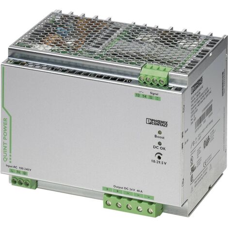 Alimentation rail DIN Phoenix Contact QUINT-PS/1AC/24DC/40 29.5 V/DC 40 A 18 W 1 x S95660 (1/2)