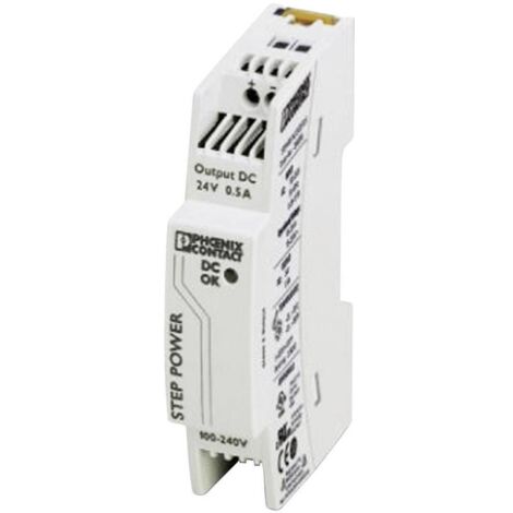 Alimentation rail DIN Phoenix Contact STEP-PS/1AC/24DC/0.5 2868596 24 V/DC 0.55 A 18 W 1 x 1 pc(s) (1/2)