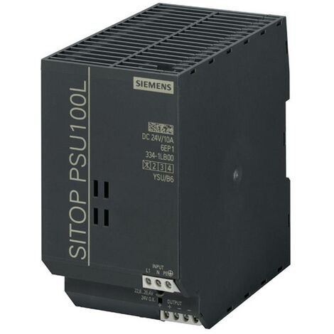 Siemens 6EP13341LB00 Alimentation rail DIN 24 V/DC 10 A 240 W Nbr. de sorties:1 x Contenu 1 pc(s)