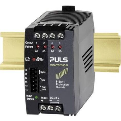 Module de protection 4 canaux Entrée 24V DC / 2 x 3 A / 2 x 6 A PULS DIMENSION PISA11.203206 (1/2)