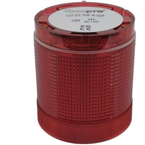 Elément de colonne de signalisation ComPro CO ST 70 RL 024 24 V AC/DC lumière permanente, feu clignotant N/A IP65 1 pc(s) S63868 (1/4)