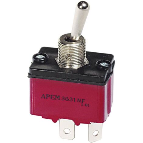 Interrupteur à levier 1 x On/On APEM 3636NF/2 250 V/AC 6 A à accrochage 1 pc(s) (1/3)