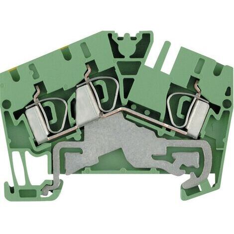 Bloc de jonction de protection Weidmüller ZPE 4-2/3AN 1770390000-1 vert-jaune 1 pc(s) D11019 (1/5)