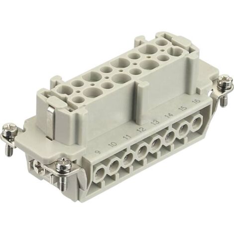 HARTING 09330162711 Insert femelle Han® E 16 + PE raccord à vis 1 pc(s) D10317 (1/3)