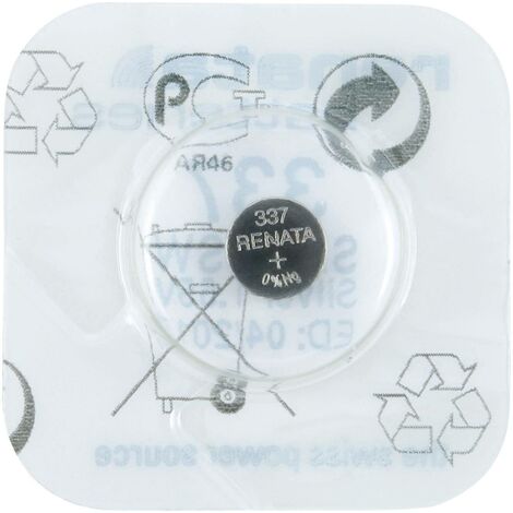 Pile bouton 377 oxyde d'argent Renata 24 mAh 1.55 V 1 pc(s