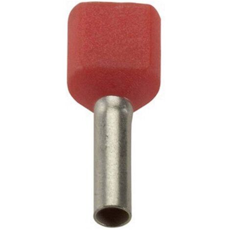Embout double d'extrémité de câble LAPP AHI-TWIN 2X10 RD 61802034 10 mm² x 14 mm partiellement isolé (1/2)