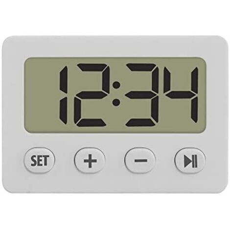 Réveil à quartz TFA Dostmann 60.2014.02 blanc V659371