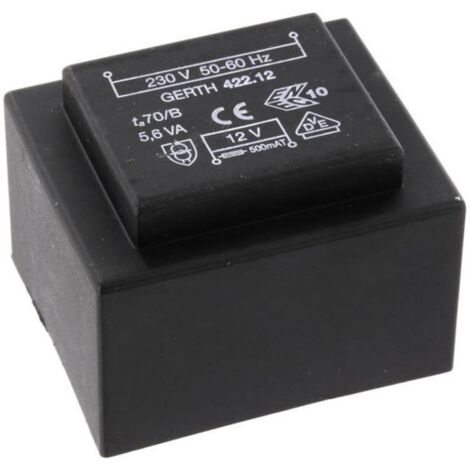 Gerth PTB423602 Transformateur pour circuits imprimés 1 x 230 V 2 x 18 V/AC 5.60 VA 155 mA V050581 (1/3)