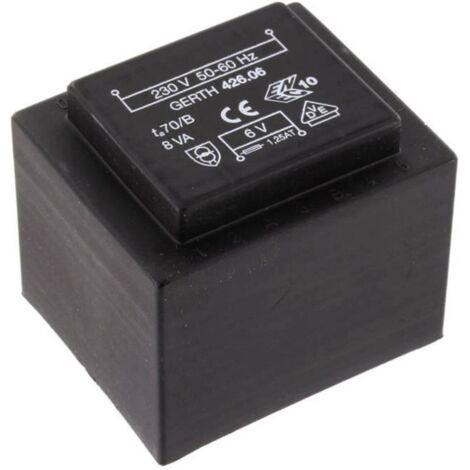 Gerth PTF423602 Transformateur pour circuits imprimés 1 x 230 V 2 x 18 V/AC 8 VA 222 mA V050191 (1/3)