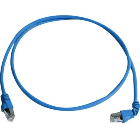 Telegärtner 100008291 RJ45 Câble réseau, câble patch CAT 6a S/FTP 2.00 m bleu ignifuge, sans halogène 1 pc(s) Y628981 (1/4)