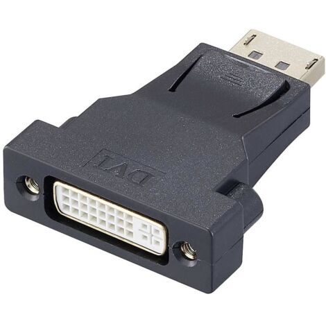 Renkforce RF-4212237 DisplayPort / DVI Adaptateur [1x DisplayPort mâle - 1x DVI femelle 24+5 pôles] noir W717401