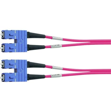 Telegärtner 100011800 fibre optique FO Câble de raccordement 2.00 m violet [1x SC mâle - 1x SC mâle] 50/125 µ Multimode OM4 S159781 (1/3)