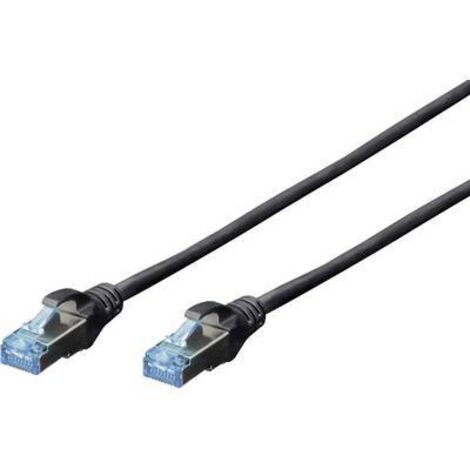 Digitus DK-1532-020/BL RJ45 Câble réseau, câble patch CAT 5e SF/UTP 2.00 m noir torsadé par paire 1 pc(s) S134151 (1/2)