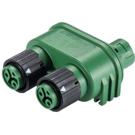 Wieland Electric 46.030.1255.7 Répartiteur pour connecteur rond Nombre total de pôles: 2 + PE Série (1/2)