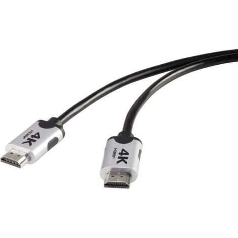 Câble de raccordement SpeaKa Professional HDMI Fiche mâle HDMI-A, Fiche mâle HDMI-A 3.00 m noir SP-6 (1/5)