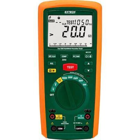 Extech MG320 Appareil de mesure de l'isolation 50 V, 100 V, 250 V, 500 V, 1000 V 20 GΩ X723471 (1/2)
